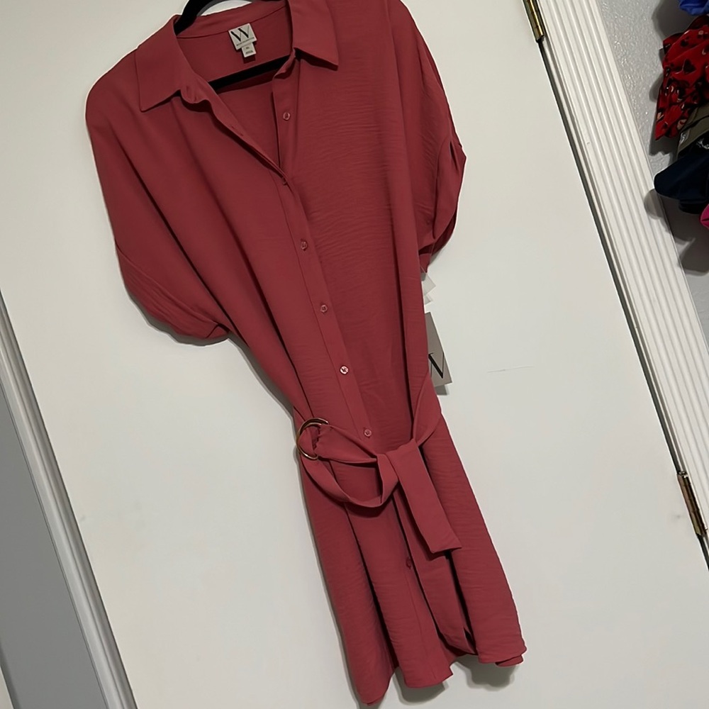 Flattering button-up dress
